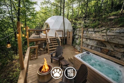 Ravens Point Luxury Glamping Dome w/ private spa