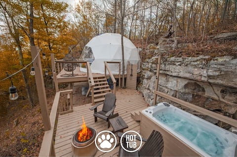 Ravens Point Luxury Glamping Dome w/ private spa