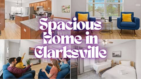 Spacious 3-BR Home in the Heart of Clarksville!