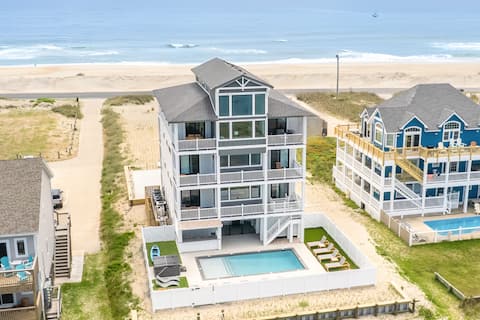 Four Seasons 11 Bedroom Oceanfront in Hatteras