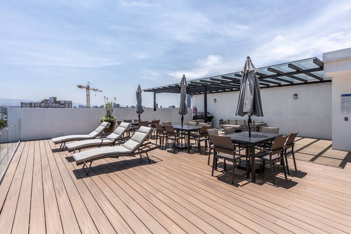 Rooftop Pool | Balcony | Views | AC | Near Cafes gallery image 5