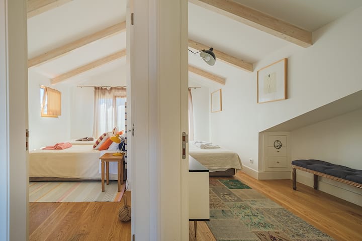 View from both bedrooms, both with air conditioning.