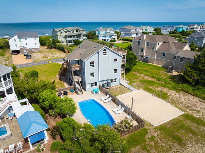 Private Semi-oceanfront Retreat With Pool & Spa - Corolla, NC