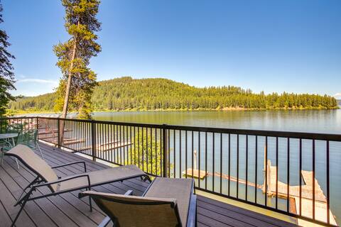 Beautiful Lake Coeur d'Alene Retreat: Deck & View!