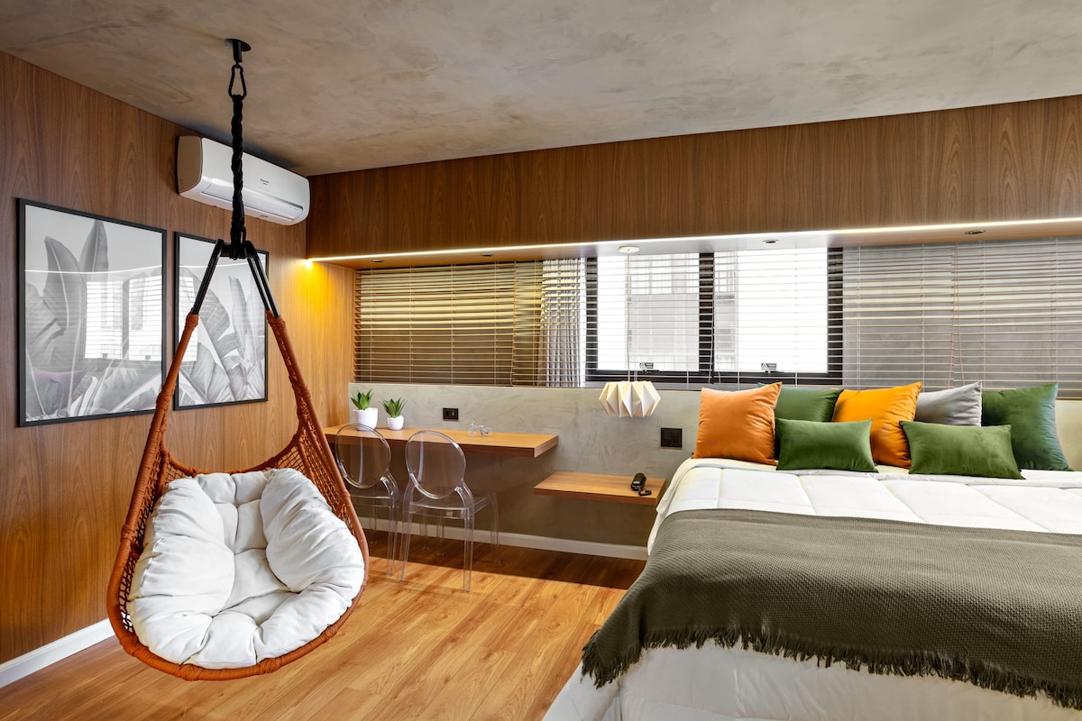 Flat luxo 1304 em hotel The Privilege com vaga - 1