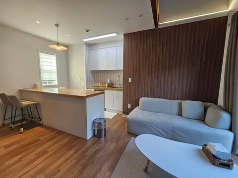 Luxury interior room in front of the cool valley