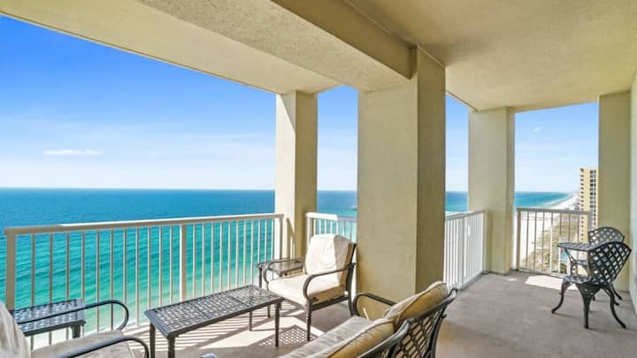Grand Panama 1801! Beach Service-gulf Views-pool - Panama City Beach, FL