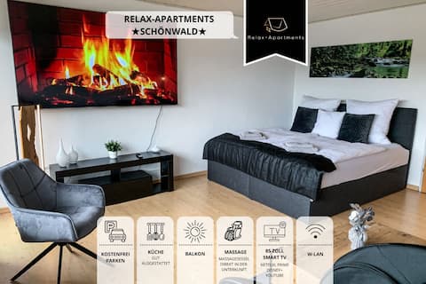 Relax-Apartment | Massagesessel | Küche | Balkon