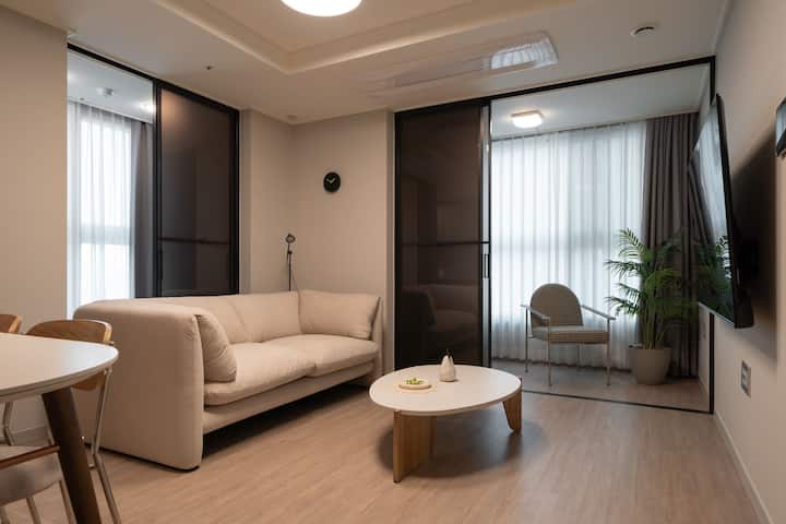 Spacious 6-person Room#newthreeroom#family#incheon - Songdo