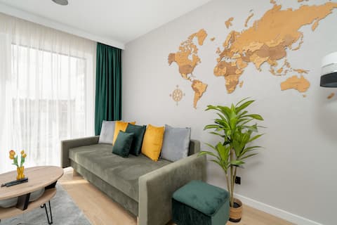 Popular Airbnb listing: Spacious Apartment | 2 Bedrooms | Underground Park in Rataje