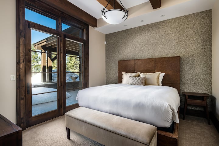 Interior, puerta, decoración del hogar, casa, cama