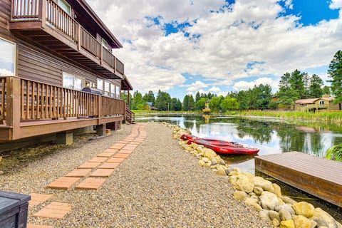 Pond Access & Private Dock: Lakeside Cabin