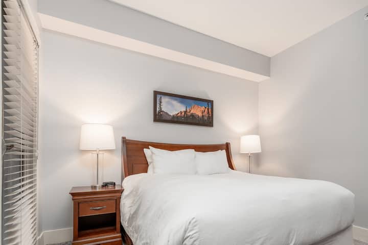 Bedroom 2 | Solara Resort B213 in Canmore, Alberta by Luxus Vacation Properties
