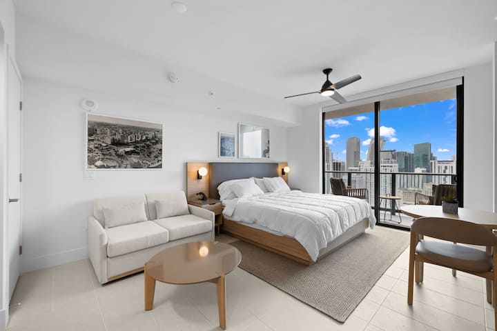 Cozy Studio | Coworking | 6 Min To Brickell - Miami