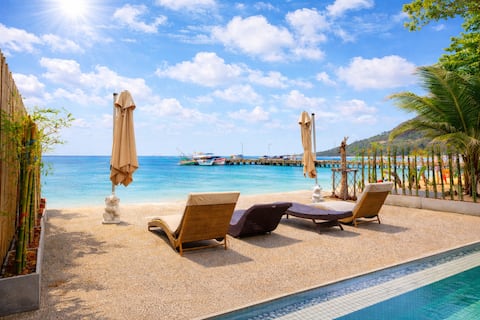 Beachfront 4BR Villa | Private Pool | Ocean Access