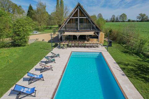 So Villa Haut Briauche (61) 45p. Piscine 2h Paris
