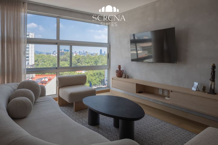 Radiant Rooftop 2BR in Central Condesa w AC & Pool gallery image 2