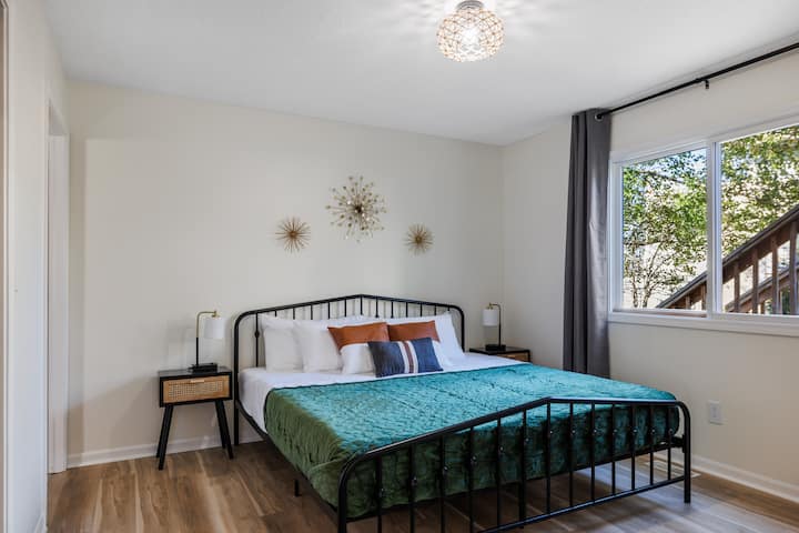 Kingsize slaapkamer in onderste unit