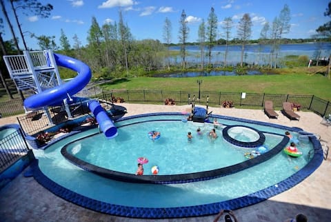 Lakefront Mansion on 10 Acres - Sleeps 15-45