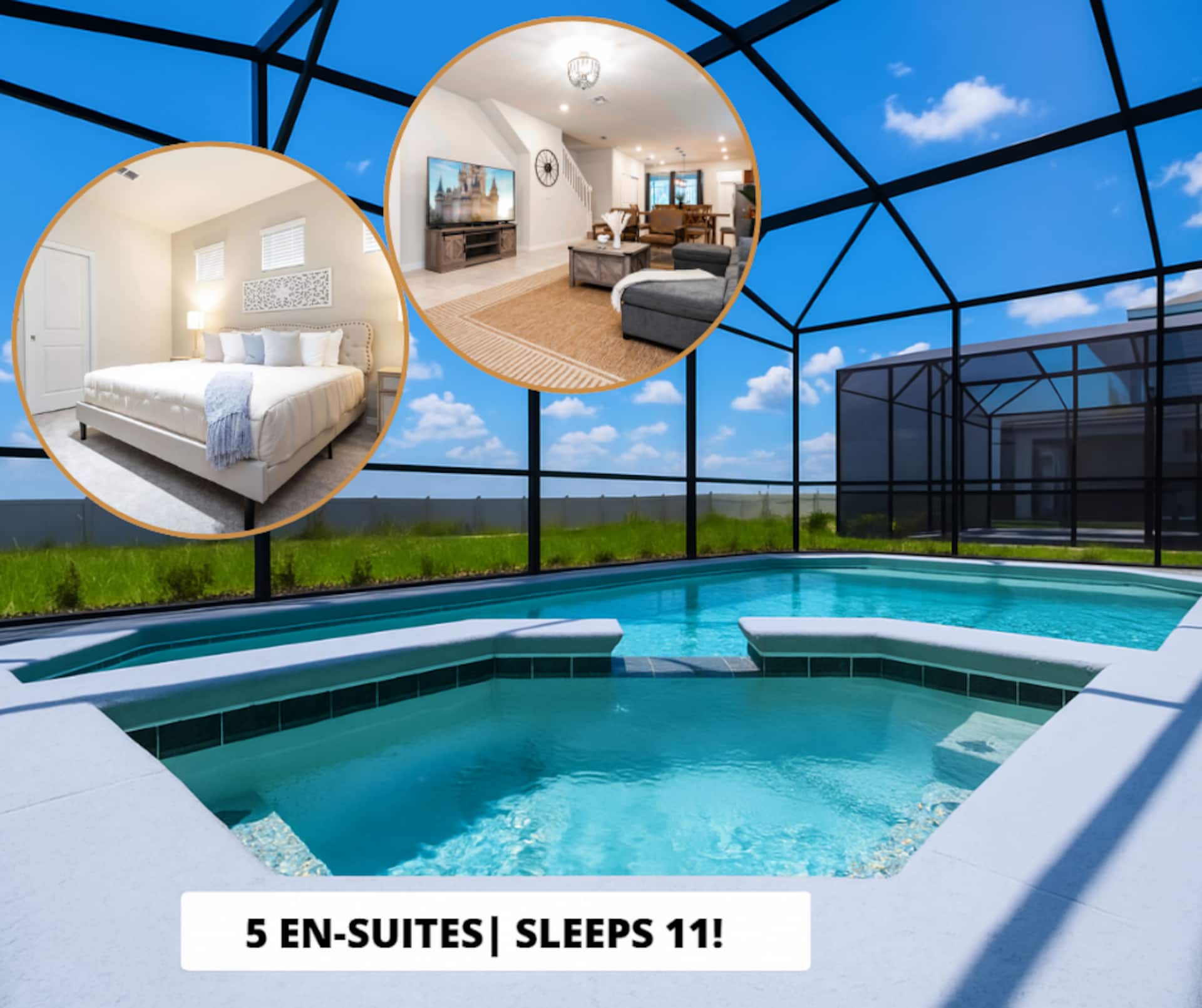5 En-Suites | Access to Amazing Resort!