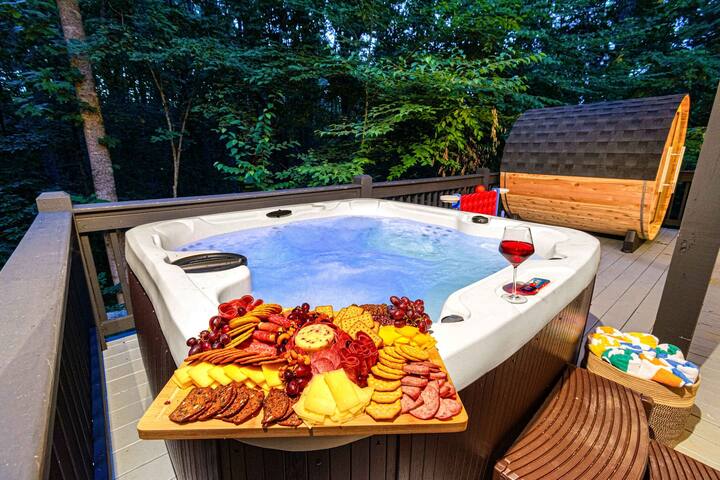 Sleeps 20! | Asheville Oasis | Theater | Sauna gallery image 5