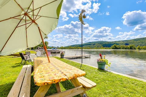 Canandaigua Lakefront Gem w/ Dock & Boat Slip