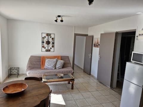 Successful Airbnb property: 2-room apartment with shared pool and private terr in Ghisonaccia