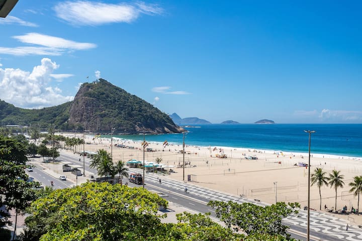 Vista mar de Copacabana 180º, 3 ou 4 quartos, sofi