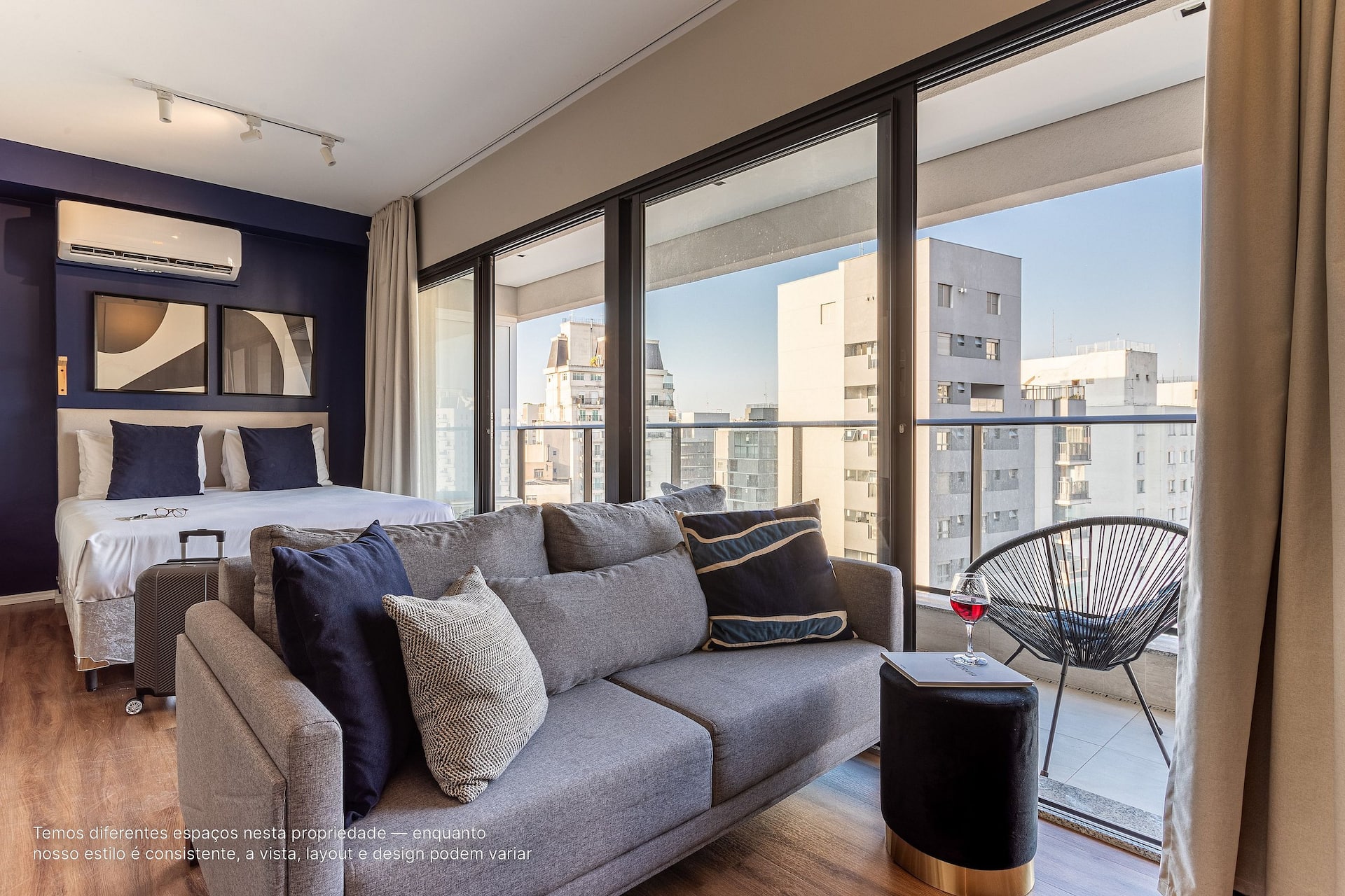 Comfort and design | Well-located studio in Z Sul