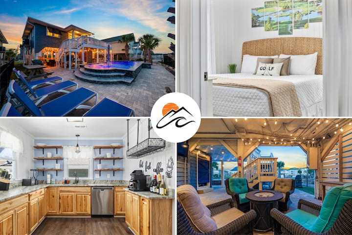 5br Waterfront Retreat W/ Heated Pool | Walk2beach - North Myrtle Beach, SC