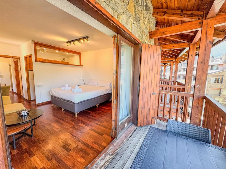 Cozy Rustic Studio In El Tarter 4pax Pk Eq - Andorra
