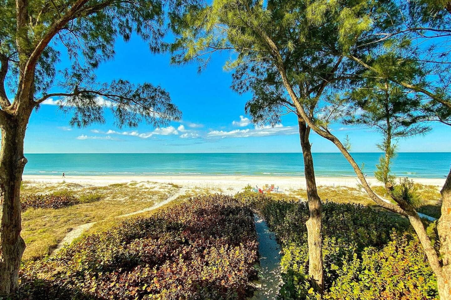 Direct oceanfront path to the Gulf