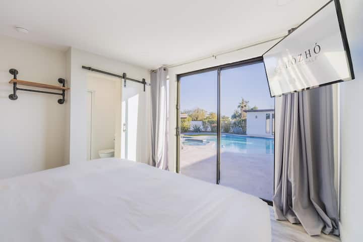 六号卧室 | 河畔度假屋 | 独立单间公寓，可欣赏度假村风格的漂流河美景