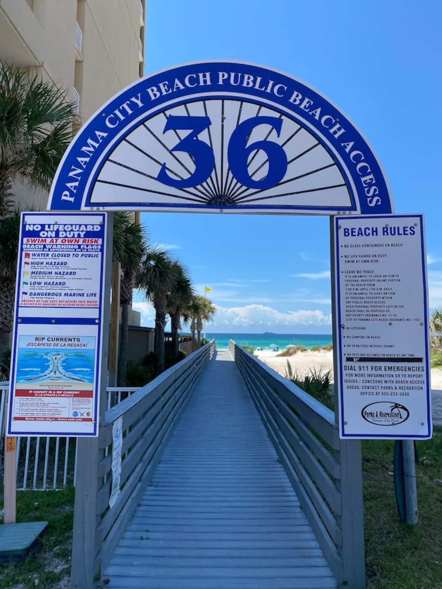 Panama City Beach, Florida, Public access 36 - less than 15 min walk from our beach townhouse! Deep your feet in the sugary white sands…