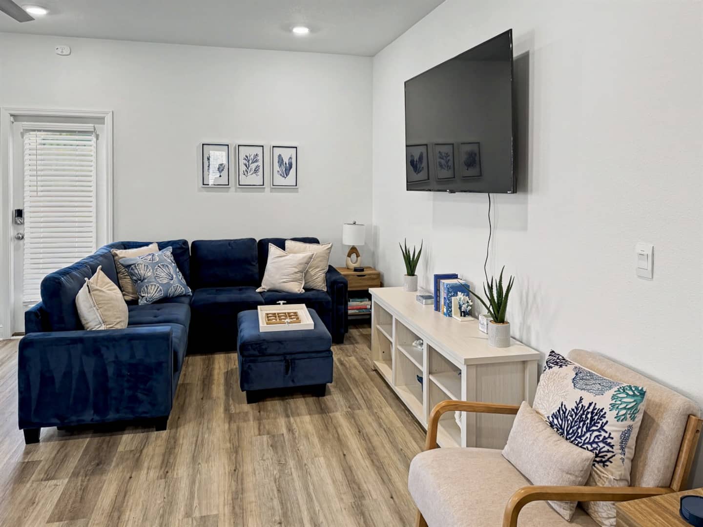 Open and Modern: Enjoy the seamless flow of living and kitchen areas, ample light, and a spacious feel