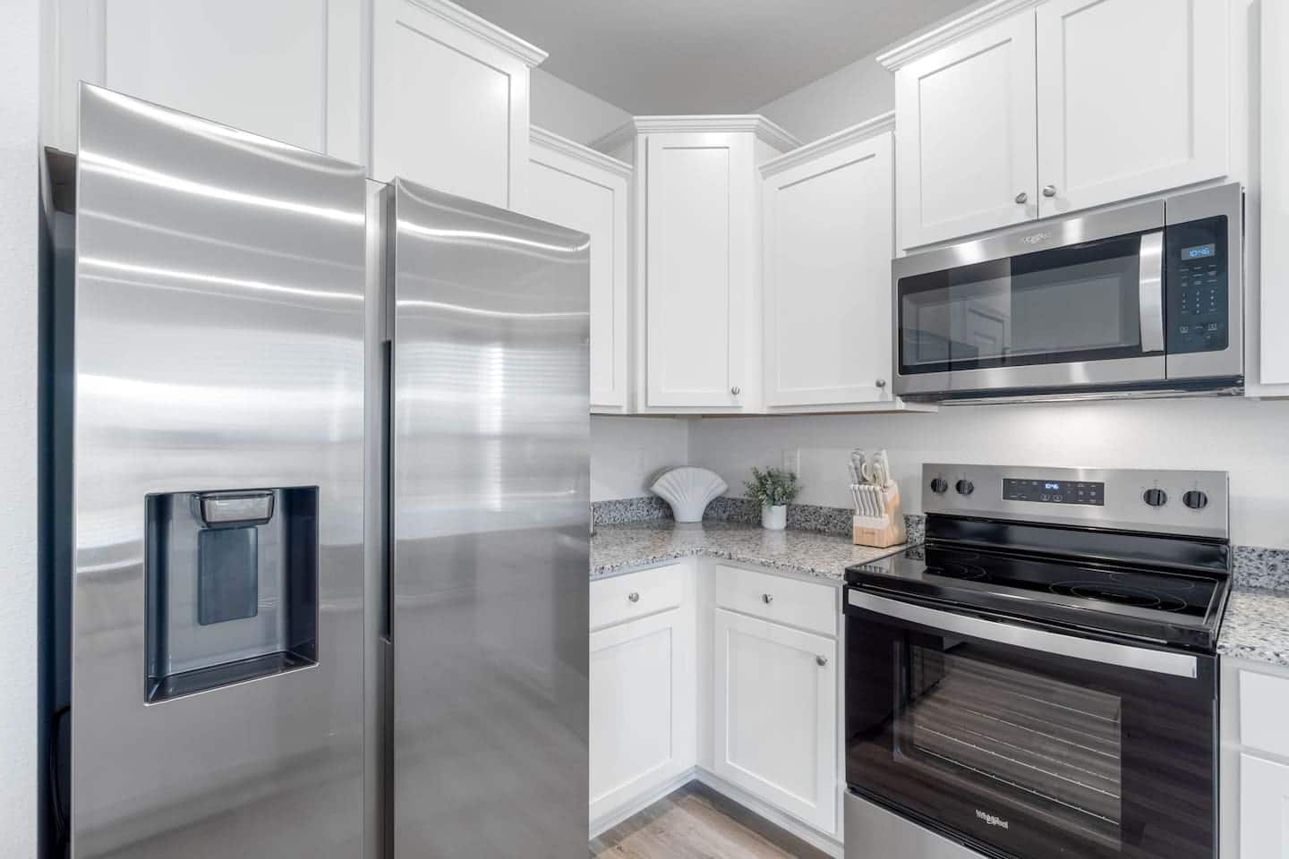 Sleek and modern kitchen with stainless steel finishes
