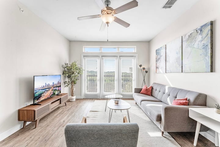 Airy Soco 2br King Suite W/ Gympickleballlaundry - Travis Heights - Austin