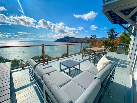 Villa Azur Charlevoix | View of three floors