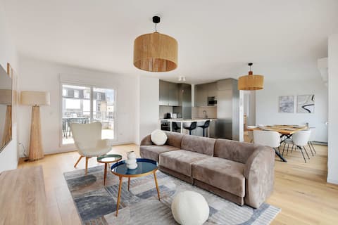 Duplex with Rooftop -3BD/6P-Proche Disneyland