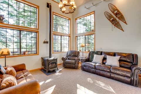 Deck w/ Mountain Views: Cabin in Bear Valley!