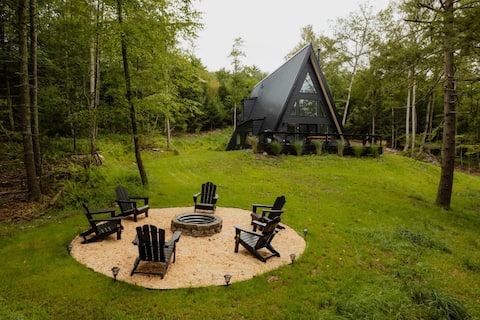 Darby A-Frame + Cabin: Stylish + Modern w/ Sauna