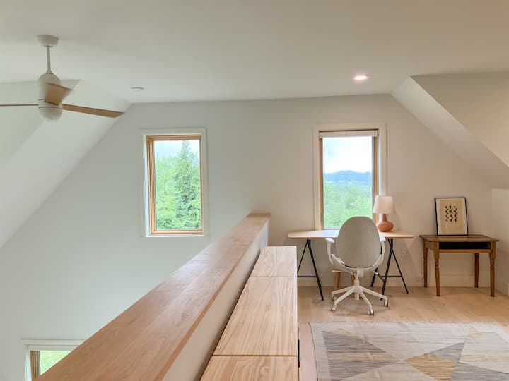 Área de oficina del loft