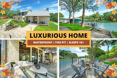 Waterfront | Sleeps 16+ | Perfect for Wurstfest!