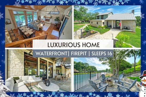 Waterfront | Fire Pit | Outdoor Kitchen | Sleeps16