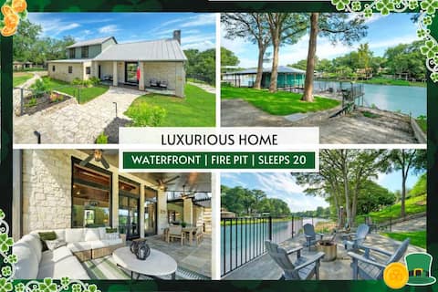 Waterfront | Fire Pit | Outdoor Kitchen | Sleeps20