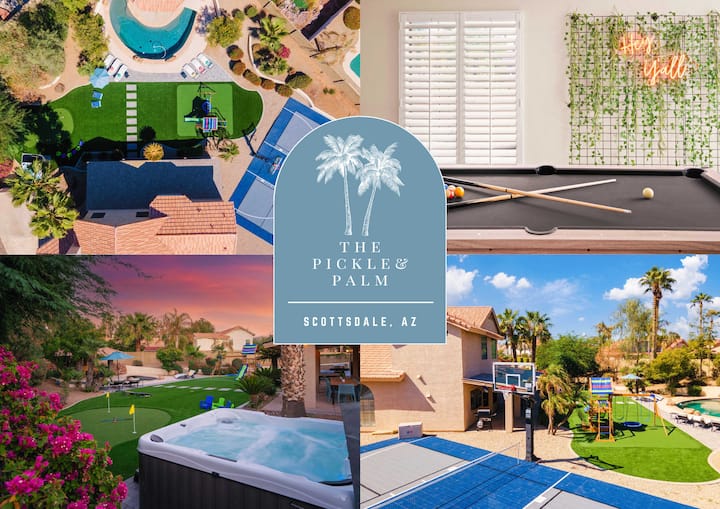 The Pickle & Palm: Pool, Spa, Pickleball, Playset - Phoenix, AZ