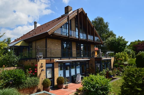 Erfolgreiche Airbnb-Immobilie: House Timpenbarg "Ocean View" with sauna, fireplace and in Neustadt In Holstein