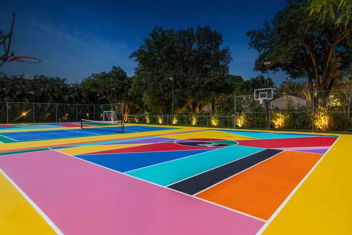 EmbraceVilla | waterslide | Multi Court&Cinema