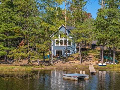 Driftwood Cabin | Newer lakefront cabin, dock, fir