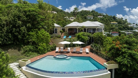 Luxurious Villa, Sunset & Harbor Views, Huge Pool!